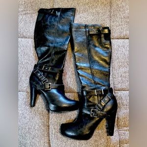 GUESS brand leather knee boots